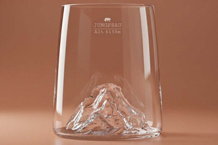 Set de 4 shooters Alaskan Maker Topographic en verre cristallin Swiss Edition