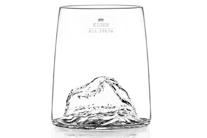 Set de 4 shooters Alaskan Maker Topographic en verre cristallin Swiss Edition