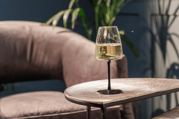 Set de 4 verres à vin blanc Mikasa Palermo en cristal transparent et noir 400ml