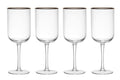 Set de 4 verres à vin blanc Mikasa Sorrento en cristal motif nervuré 400ml