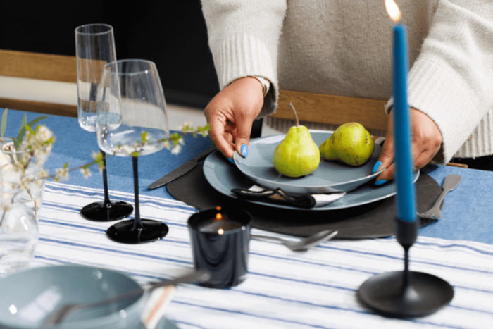 Set de 4 verres à vin rouge Mikasa Palermo en cristal transparent et noir 450ml