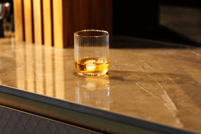 Set de 4 verres Mikasa Sorrento en cristal motif côtelé 400ml