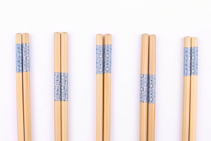 Set de 5 paires de baguettes chinoises en bambou Kutoyama - Modèle 10