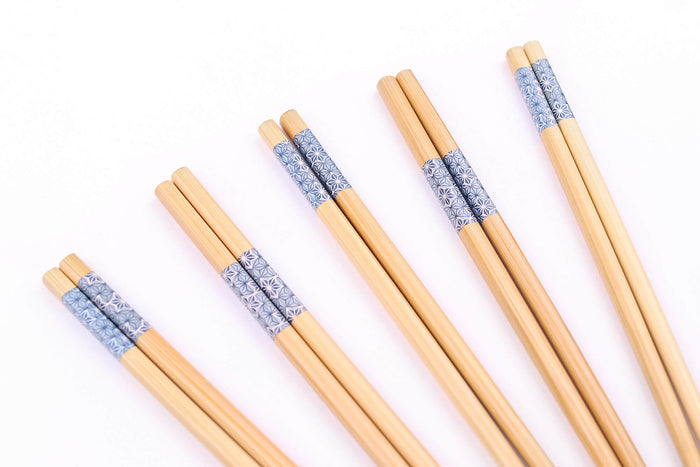 Set de 5 paires de baguettes chinoises en bambou Kutoyama - Modèle 10