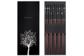 Set de 5 paires de baguettes chinoises Kutoyama en bois de nanmu 23cm