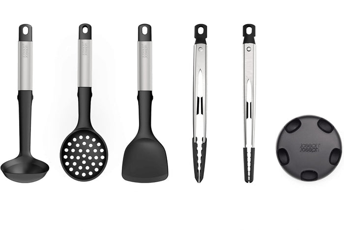 Set de 5 ustensiles Joseph Joseph Elevate Fusion en silicone avec support de rangement