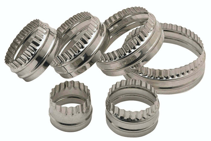 Set de 6 emporte-pièces KitchenCraft à double tranchant en acier inoxydable