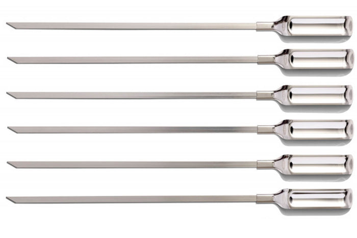 Set de 6 piques à brochettes OXO en acier inoxydable réutilisables