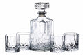 Set de bouteille à whisky Barcraft avec 4 verres taillés