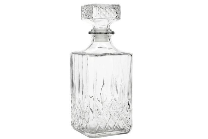 Set de bouteille à whisky Barcraft avec 4 verres taillés