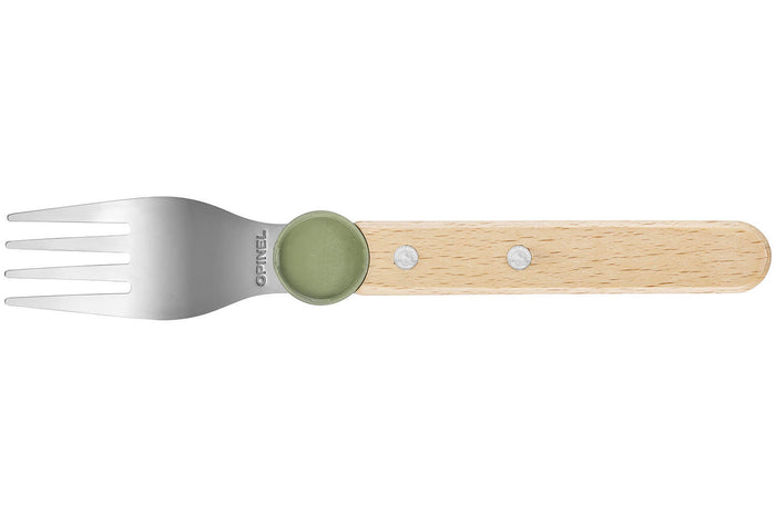 Set de couverts pour enfants Opinel Le Petit Gourmet coloris olive
