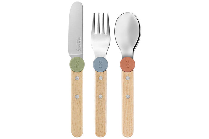 Set de couverts pour enfants Opinel Le Petit Gourmet coloris panaché