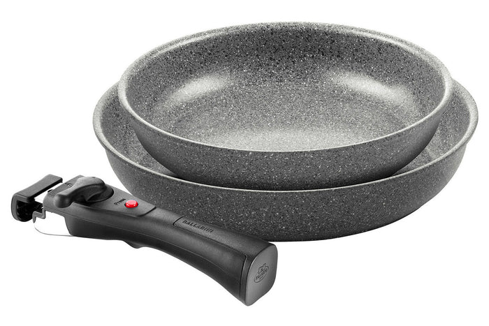 Set de cuisson 3 pièces Ballarini Torre 1 poêle 24cm + 1 poêle 28cm + 1 poignée amovible
