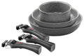 Set de cuisson 6 pièces Ballarini Torre 1 poêle 24cm + 1 poêle 28cm + 1 casserole 16cm + 3 poignées amovibles