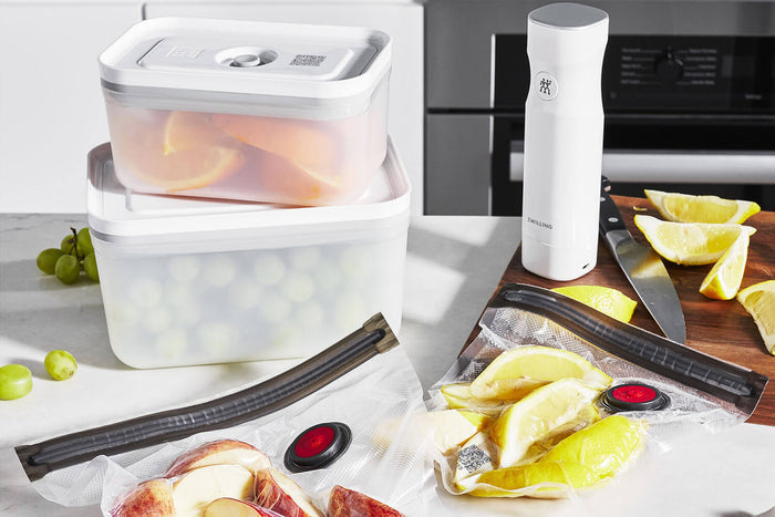 Set de démarrage Zwilling Fresh & Save 7 pièces M/L 1 pompe à vide + 2 boîtes en plastique + 4 sacs