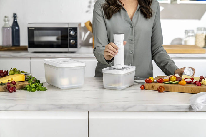 Set de démarrage Zwilling Fresh & Save 7 pièces M/L 1 pompe à vide + 2 boîtes en plastique + 4 sacs
