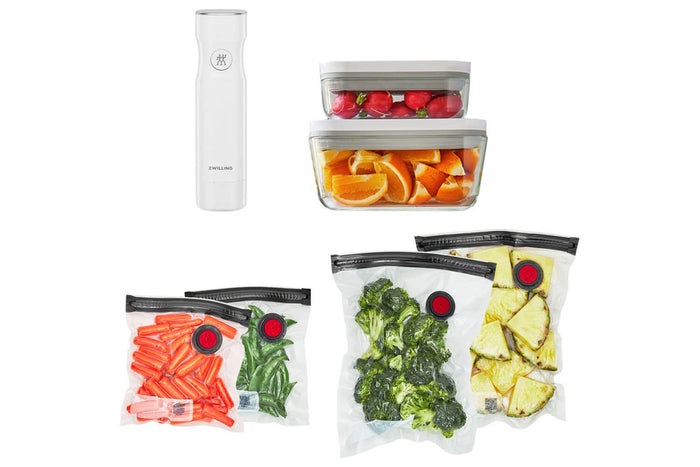 Set de démarrage Zwilling Fresh & Save 7 pièces S/M 1 pompe à vide + 2 boîtes en verre + 4 sacs