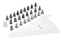 Set pâtissier Kitchencraft avec 26 douilles en acier inoxydable + poche à douille + adaptateur