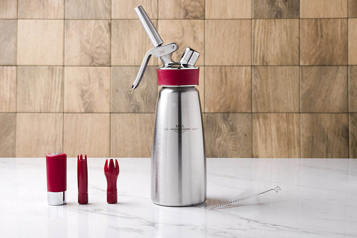 Siphon Isi Gourmet Whip pour préparations chaudes et froides - 0,5L