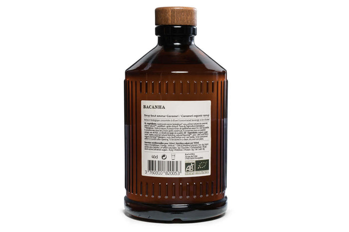 Sirop de caramel brut artisanal Bacanha certifié biologique 40cl