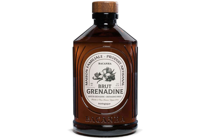Sirop de grenadine brut artisanal Bacanha certifié biologique 40cl