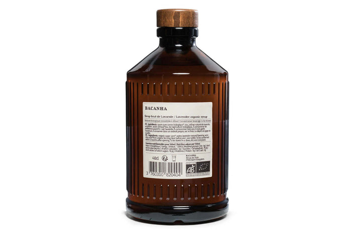 Sirop de lavande brut artisanal Bacanha certifié biologique 40cl