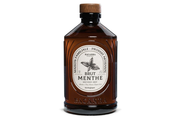 Sirop de menthe brut artisanal Bacanha certifié biologique 40cl