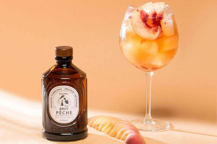 Sirop de pêche brut artisanal Bacanha certifié biologique 40cl