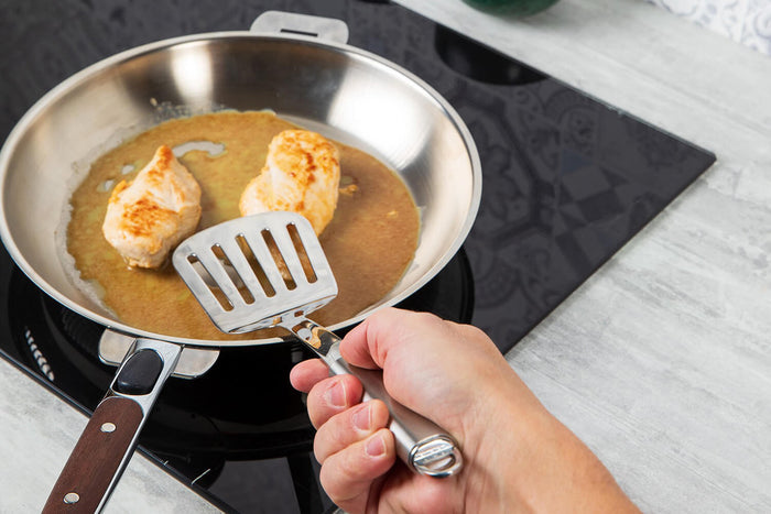 Spatule ajourée Cristel POC en acier inoxydable