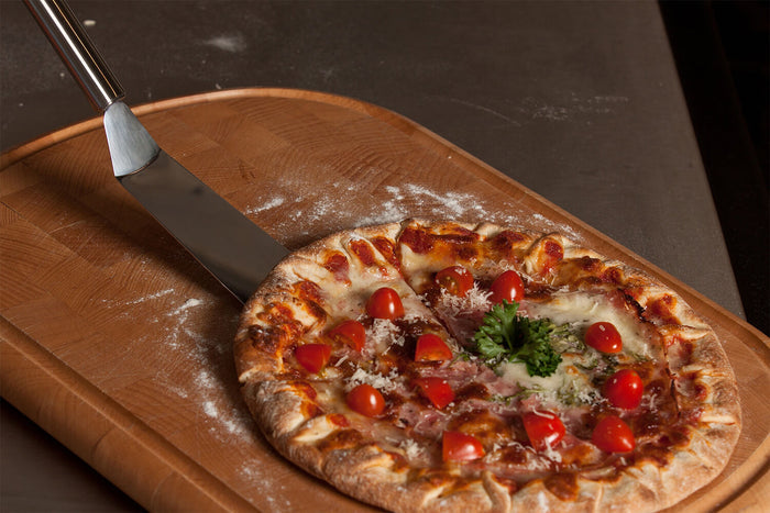Spatule coudée large Cristel POC en acier inoxydable
