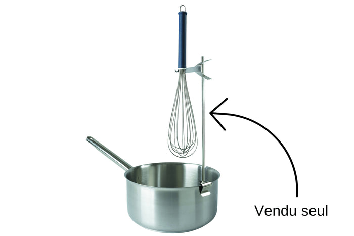 Support pour fouet/thermomètre en acier inoxydable