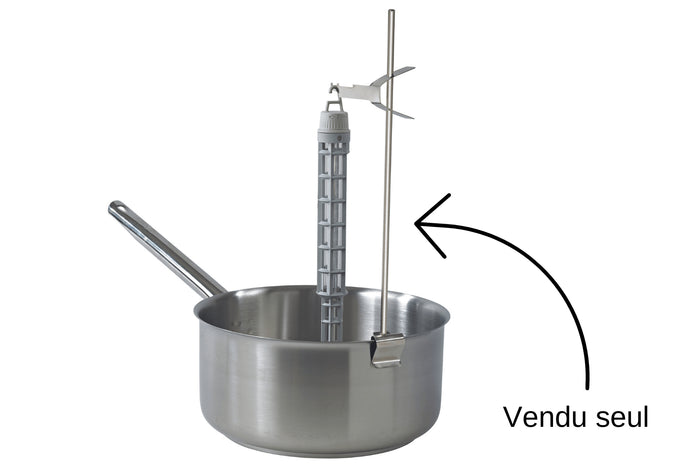 Support pour fouet/thermomètre en acier inoxydable