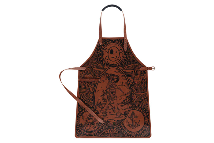 Tablier de cuisine artisanal en cuir Witloft Buccanian Girl édition limitée