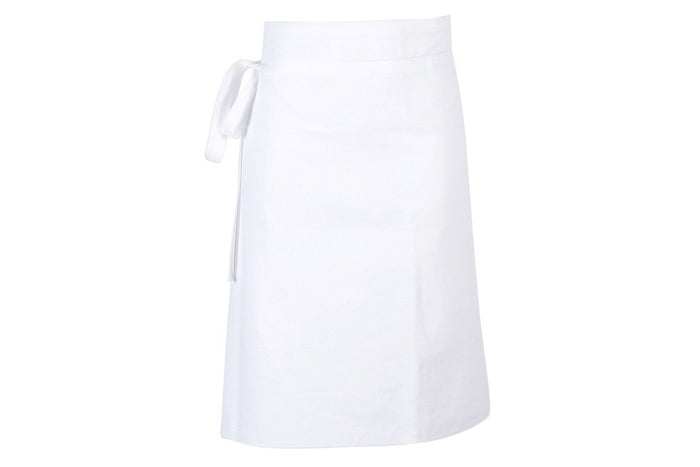 Tablier de cuisine mixte demi-chef Robur Phoenix blanc 100% coton