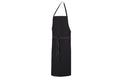 Tablier de cuisine mixte Robur Pise noir 100% coton