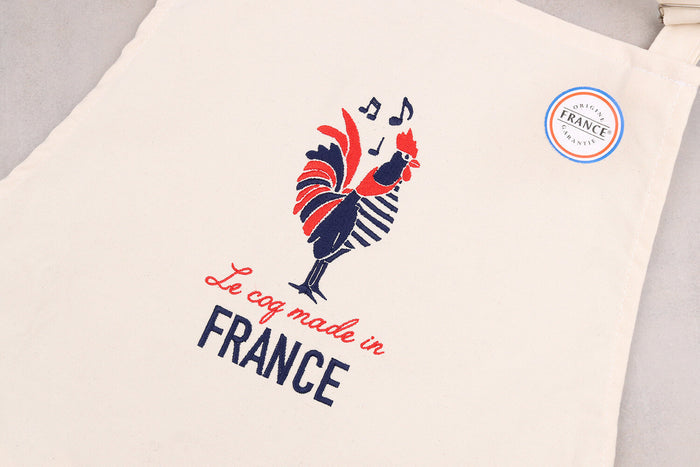 Tablier de cuisine Tissage de l'Ouest Joel fabriqué en France - Coq Français