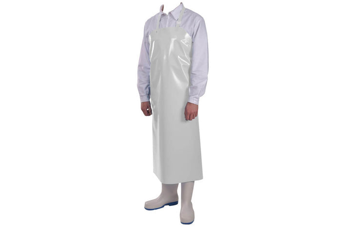 Tablier professionnel Manulatex Delta 50 100x115cm blanc à œillets thermo soudés