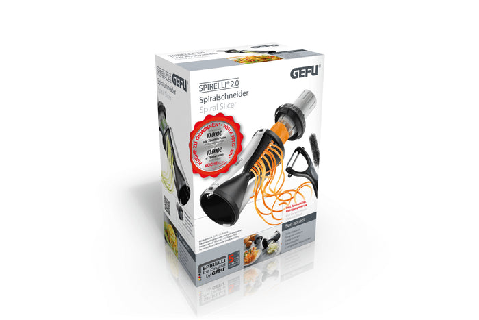 Taille-légumes Gefu Spirelli 2.0 en acier inox et polymère