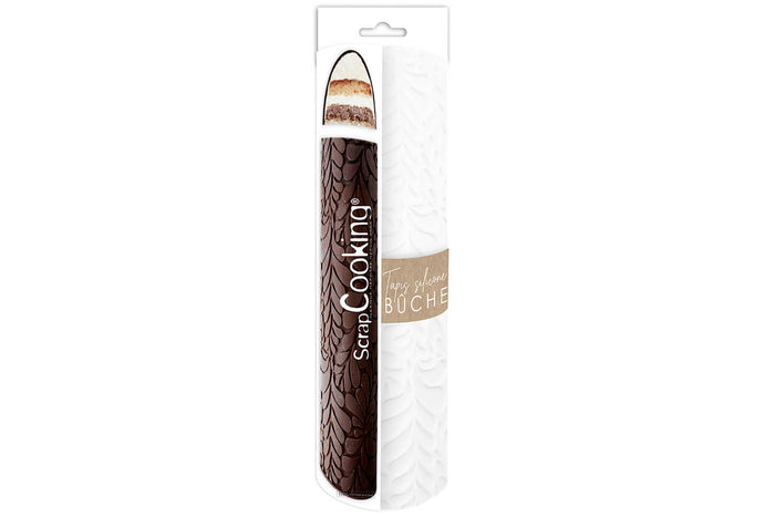 Tapis 3D pour bûche Scrapcooking en silicone motif ondine