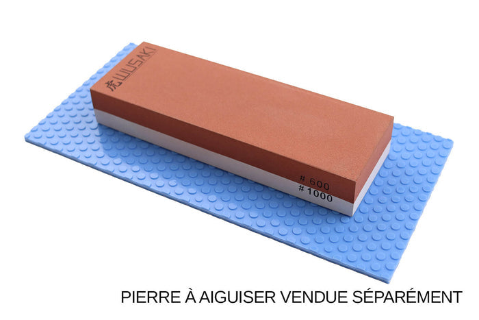 Tapis antidérapant Hasegawa pour pierre à aiguiser bleu