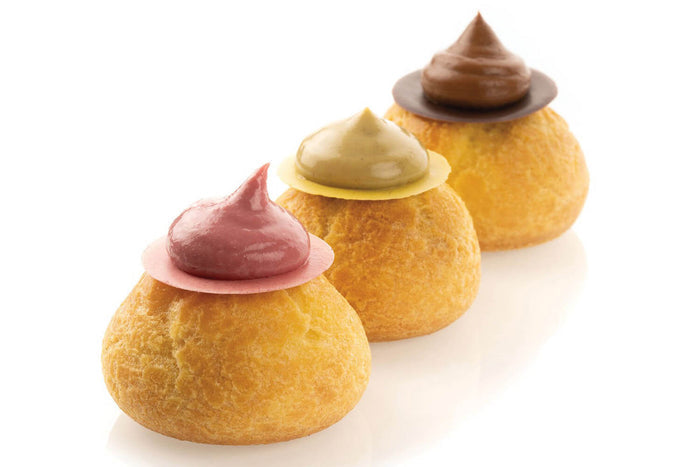 Tapis de cuisson Silikomart éclair et choux en silicone professionnel et fibres de verre micro-perforées 30x40cm