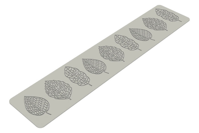 Tapis en silicone professionnel Silikomart 3D Jardin 9 feuilles dentelle 60x40mm
