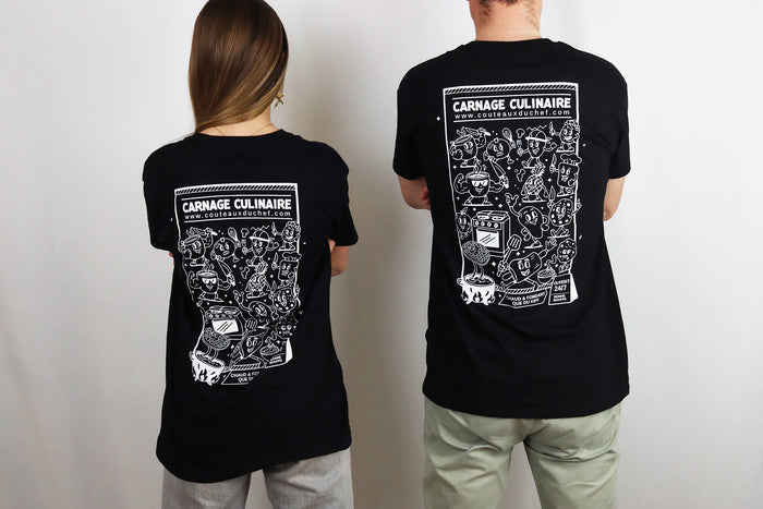 Tee-shirt officiel Couteauxduchef "Carnage Culinaire"
