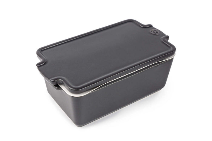 Terrine avec presse Peugeot en céramique ardoise