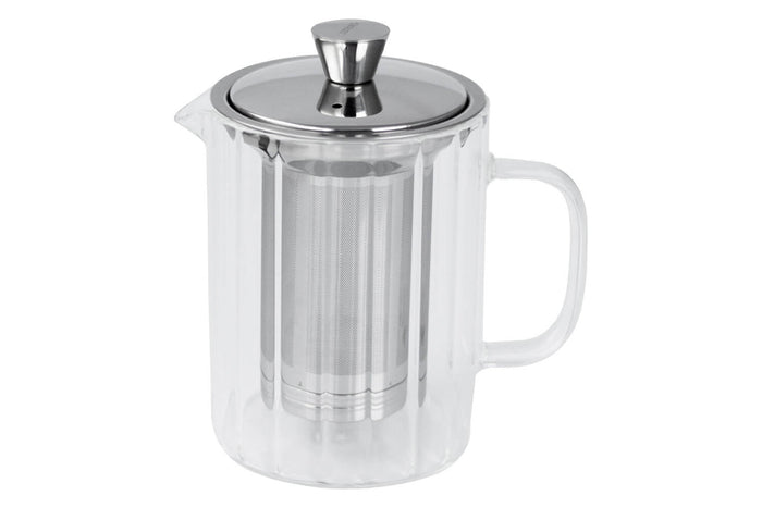 Théière Cristel Breakfast 0,8L en verre borosilicate avec filtre démontable