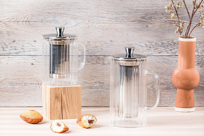 Théière Cristel Breakfast 1,2L en verre borosilicate avec filtre démontable