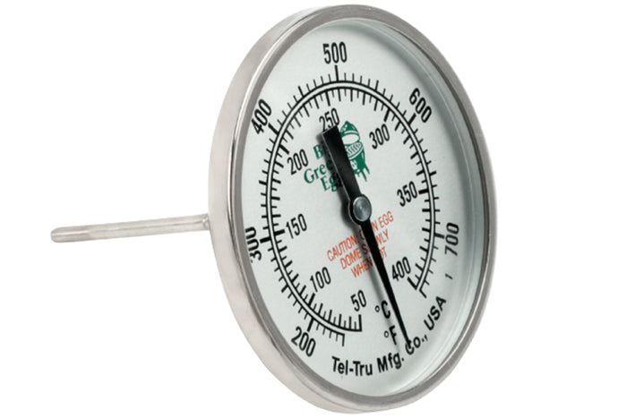 Thermomètre intégré Tel-Tru 8cm pour Big Green Egg Large, XLarge, XXLarge