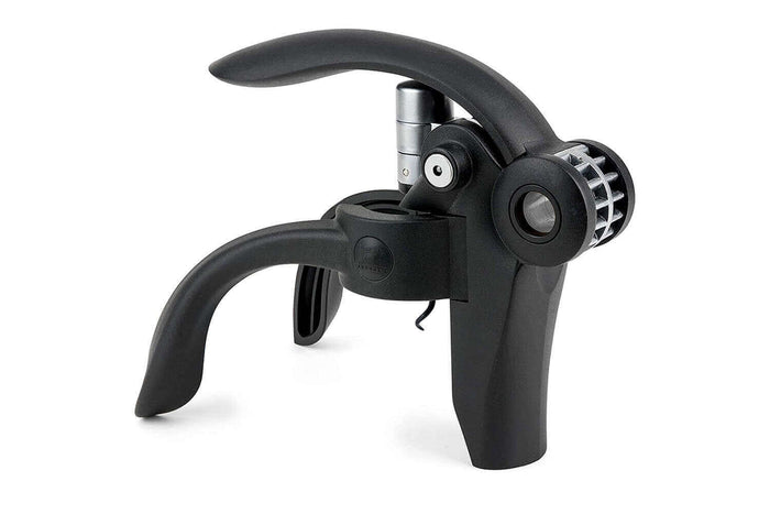 Tire bouchon à levier Peugeot Baltaz Dark en ABS et zamac de couleur noire avec coupe capsule 14cm
