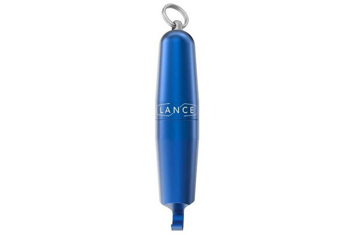 Tire-bouchon aluminium Lance coloris bleu fabriqué en France