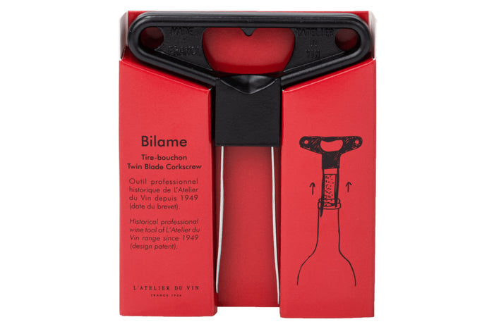 Tire-bouchon L'Atelier du Vin Bilame Classic en métal noir